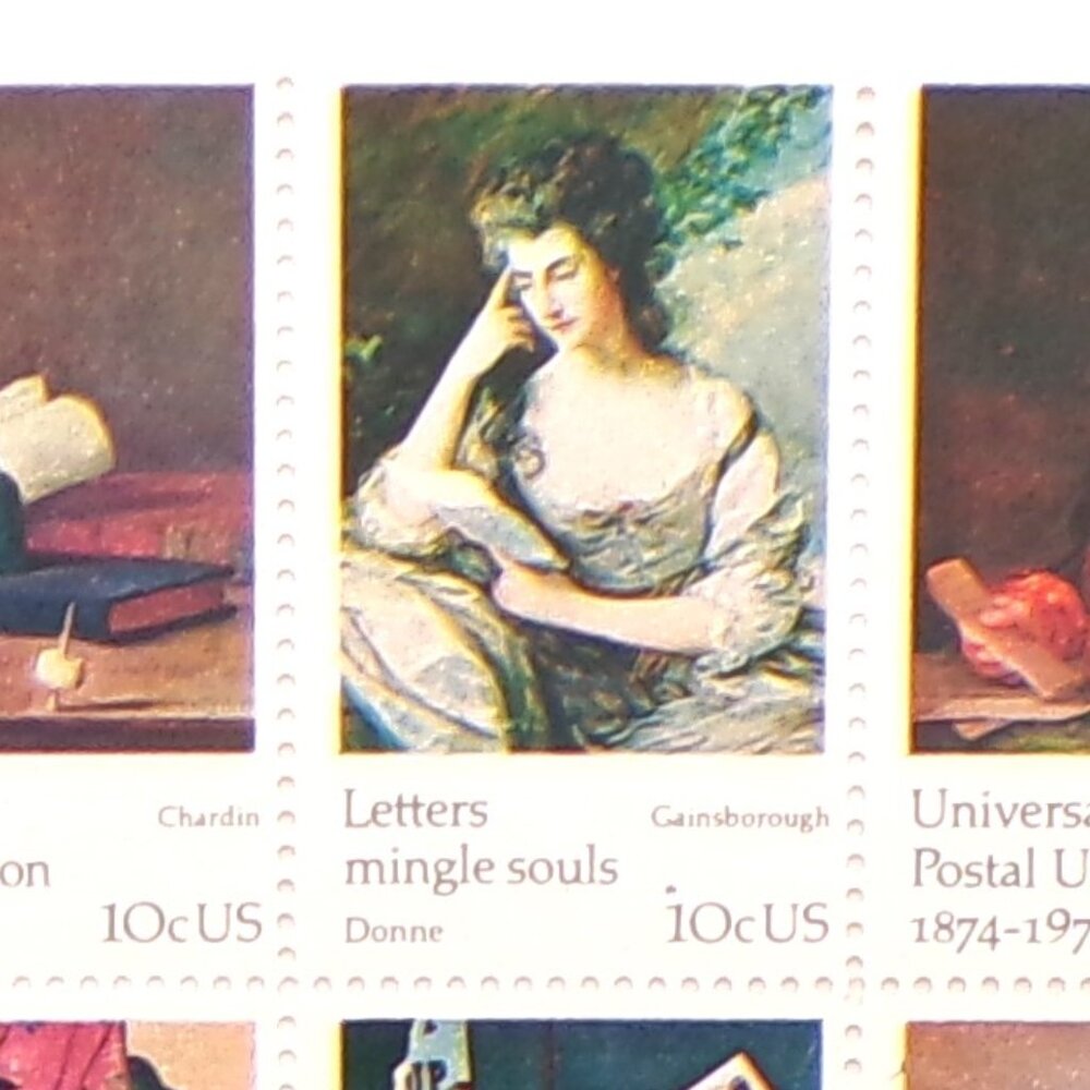 1974 -US#1530 - 37 - 10c Universal Postal Union Plate Block of 8 - Picture 5 of 10